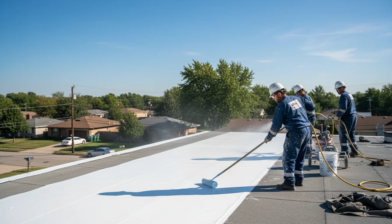 Commercial roof coating in Mapleville, RI near me